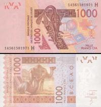 *1000 Frankov Niger (WAS) 2003 (2014), P615Hn UNC - Kliknutím na obrázok zatvorte -